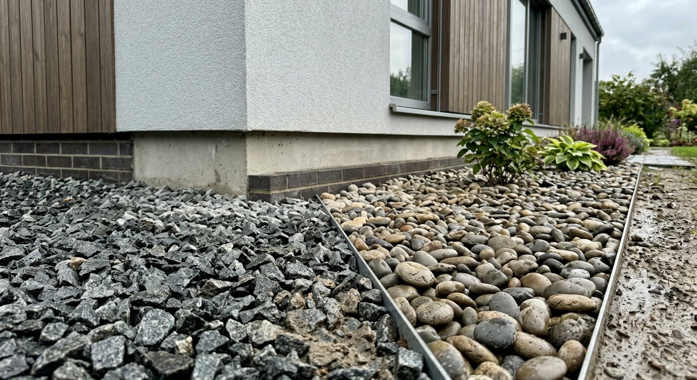 Grys granitowy vs otoczak rzeczny na opaskę wokół domu – porównanie trwałości, estetyki i ceny za tonę