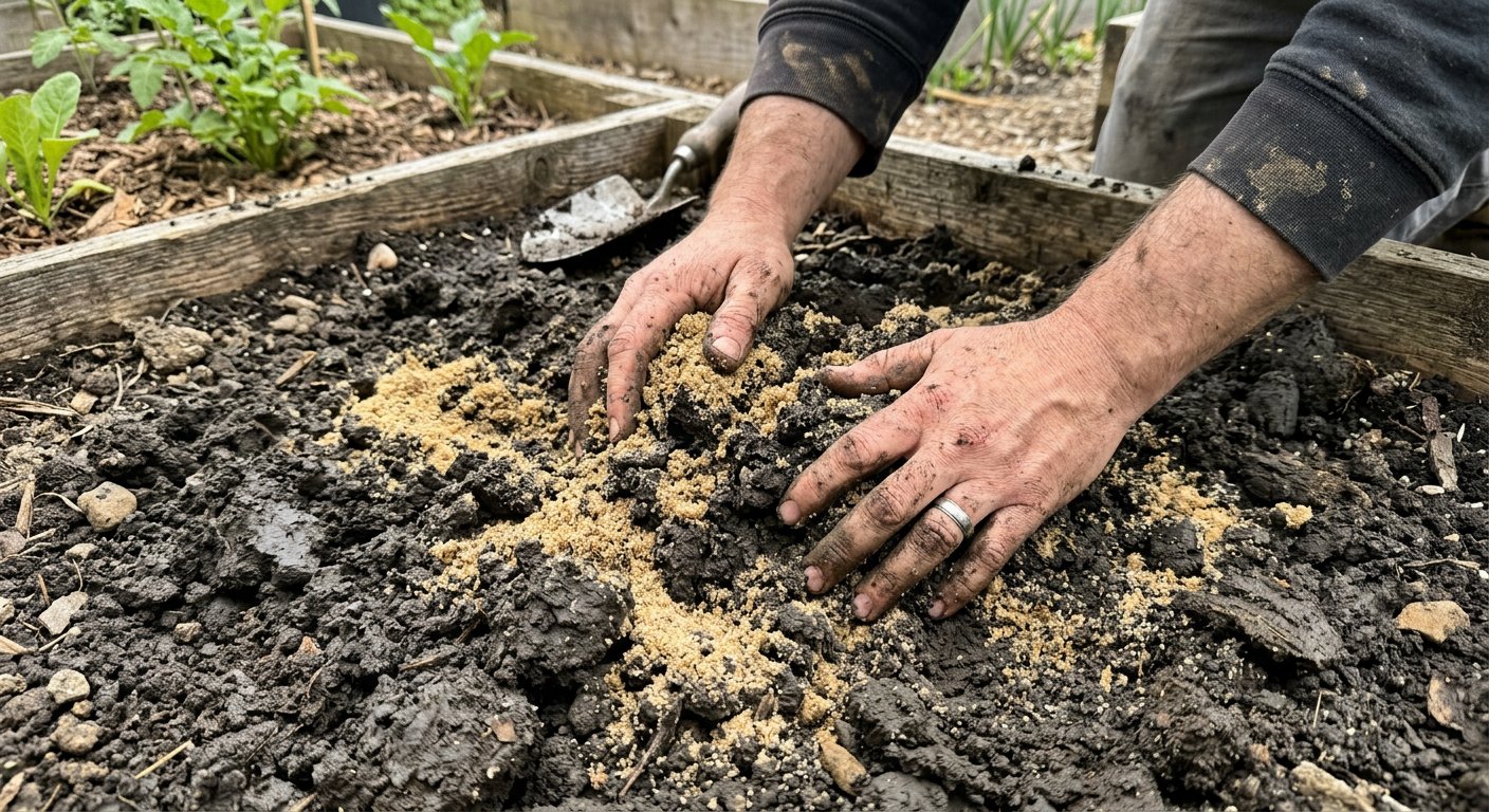 Jak rozluźnić ciężką glebę gliniastą w ogrodzie za pomocą piasku? Proporcje i dobór frakcji