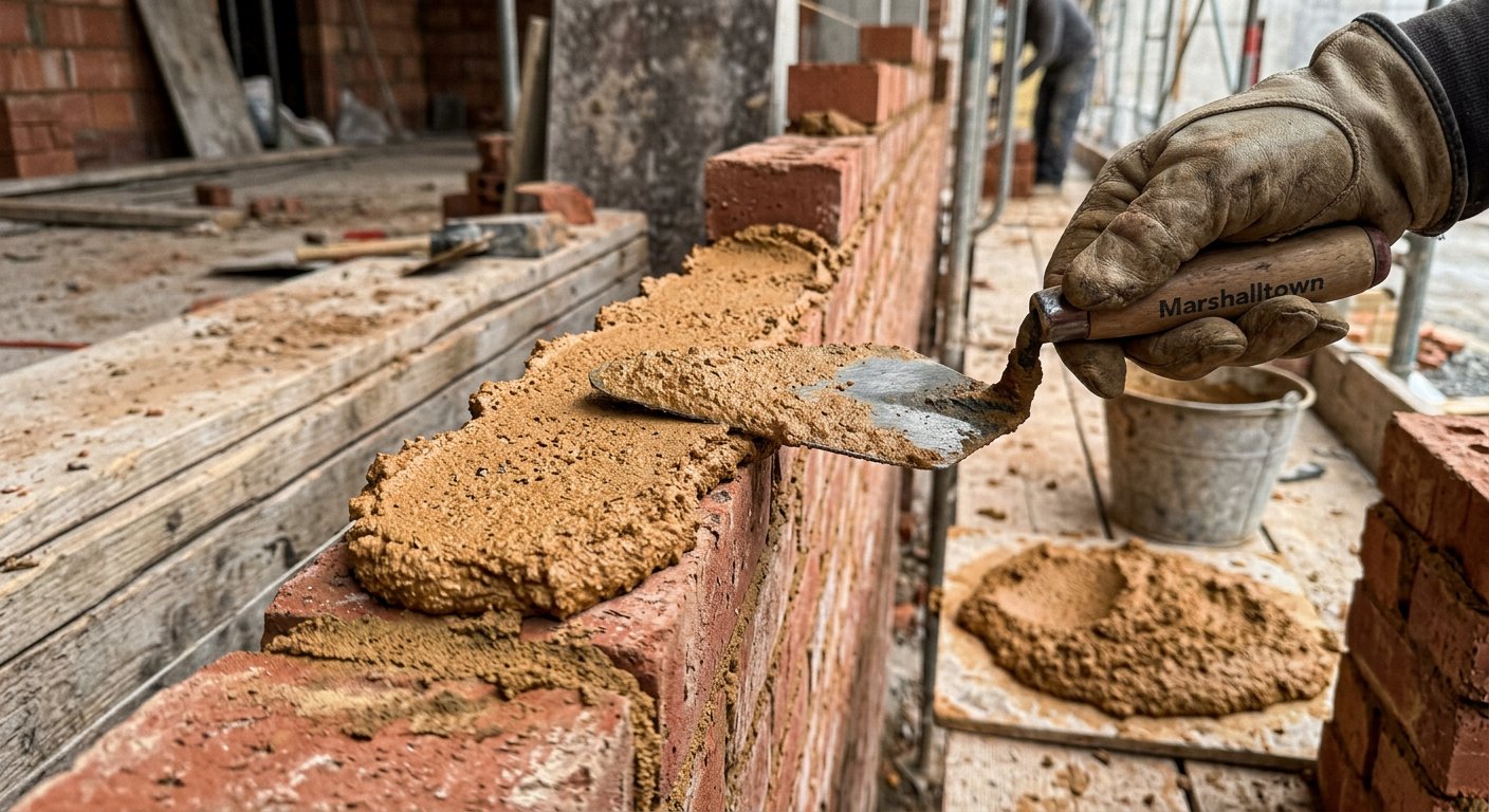 Jaki piasek do murowania ścian i kominów – dlaczego piasek ze ściany (gliniasty) daje lepszy poślizg zaprawy?