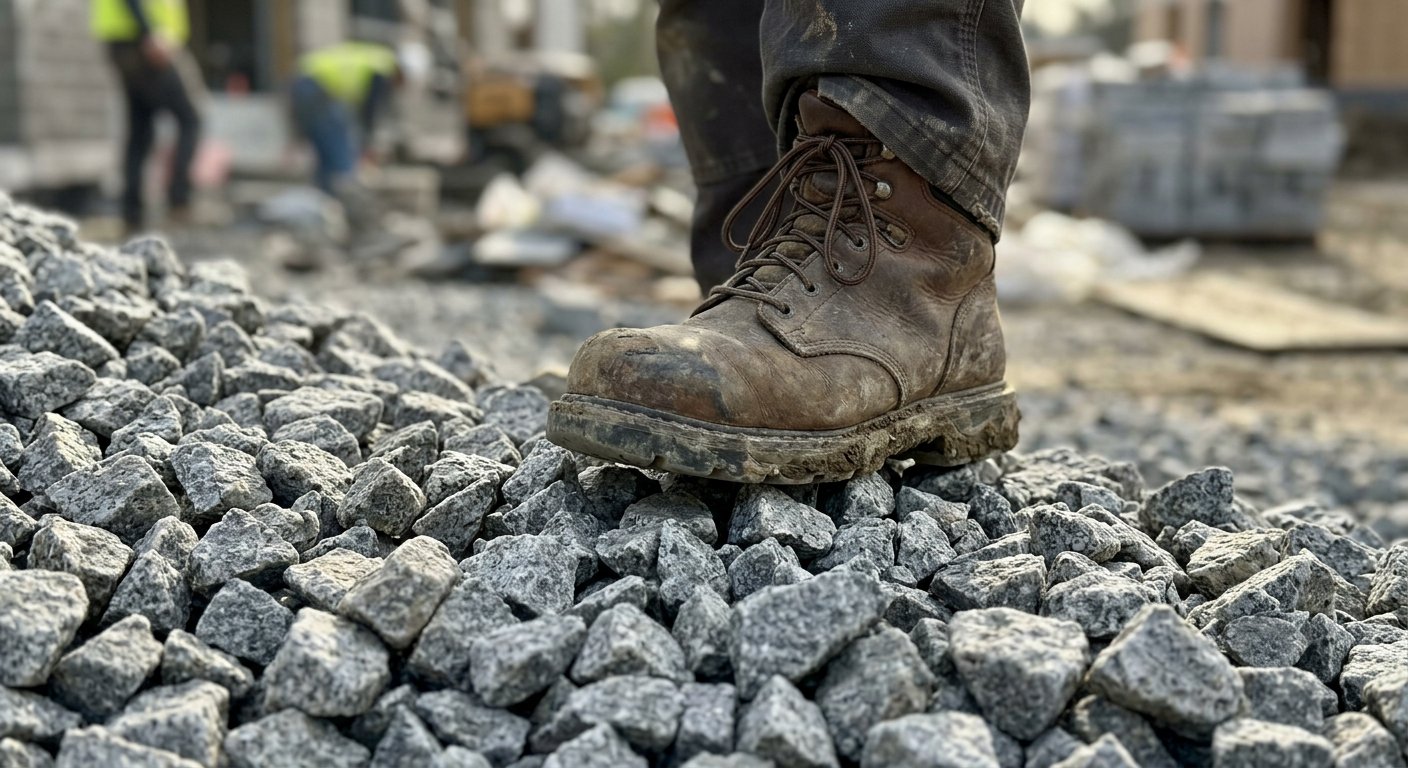 Tłuczeń betonowy vs tłuczeń kamienny na podbudowę – różnice, wytrzymałość i koszty za tonę